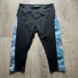 LuLaRoe Simply‎ Comfortable Black Leggings Trees Birds Design on Sides Women’s M